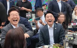 “고유가 지원금으로 고기 먹는다” 시민 말에…李 ‘엄지 척’
