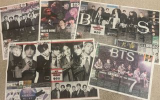 방탄소년단, 일본 5개 스포츠 신문 1면 장식…도쿄돔 '전석 매진'