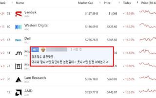 "오늘 국장 비상"?…美 반도체주 '급락'에 삼성전자·SK하이닉스 초긴장