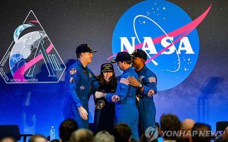'달 탐사' 아르테미스 2호 환영식…"지구서 산다는건 특별한일"