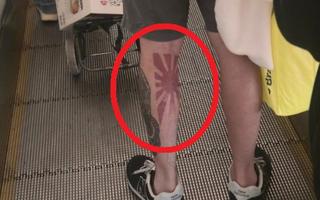 국내 대형 쇼핑몰에 나타난 욱일기 문신 남성…"논란 끊어내야"