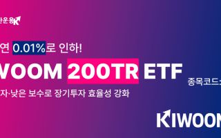 키움운용, ‘KIWOOM 200TR ETF’ 총보수 연 0.010%로 인하