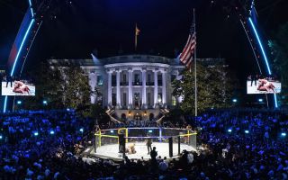 백악관서 UFC 경기 강행한 트럼프…“지구상에서 가장 위대한 쇼”