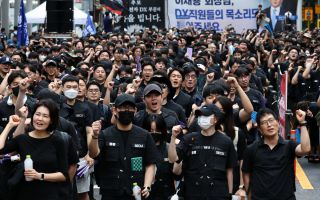삼성전자 DX노조 2000여명 집결…“경영 실패 책임 직원에 전가”