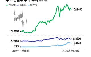 최근 2주간 대우건설 60%↑ 등 강세… 중동 위기, 건설주엔 기회