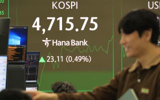 코스피 4,700선 사상 첫 돌파… 환율 3.8원 오른 1,477.5원 종료