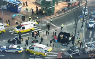 서울 서대문역 인근 시내버스 인도 돌진 사고