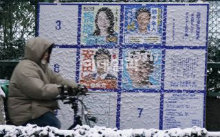 日중의원 선거, 오전 투표율 7%…악천후에 전보다 줄어