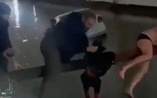 속옷 차림도 불사…운하 추락 택시, 시민들의 기적 구조