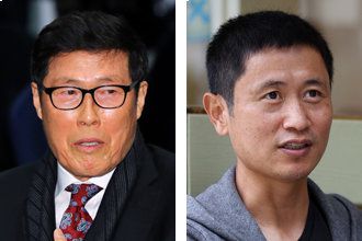 차범근(왼쪽), 이영표.