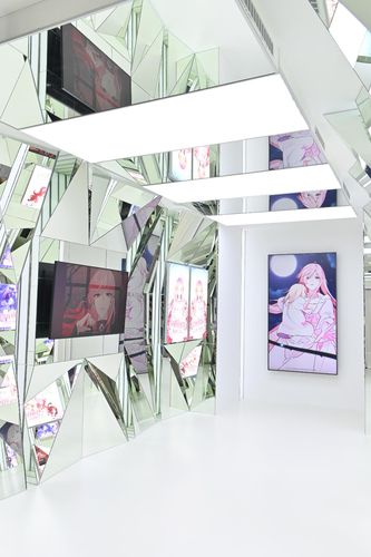 '접근불가 레이디' 캐릭터로 꾸민 거울방[콘텐츠랩블루 제공]