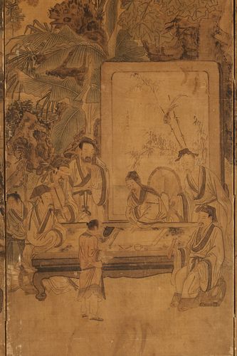 '김홍도 필 서원아집도 병풍' 부분 [국립중앙박물관 제공. 재판매 및 DB 금지]