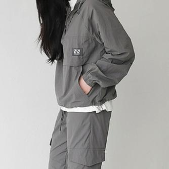 남편이랑 같이입어\n아노락 세트~