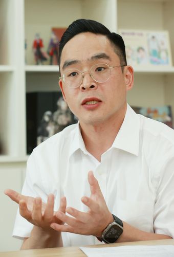 심준경 와이랩 CEO(서울=연합뉴스) 진연수 기자 = 심준경 와이랩 CEO가 27일 서울 마포구 와이랩 본사에서 연합뉴스와 인터뷰했다. 2023.7.30 jin90@yna.co.kr