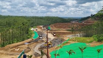 인도네시아 신수도의 외곽 순환선 건설 현장. /인도네시아 공동 취재단