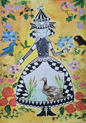 천수만 철새그림 그리기 대상작 '내가 품은 철새'[서산시 제공. 재판매 및 DB 금지]