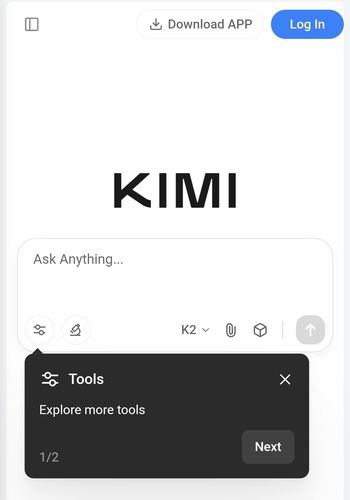 키미 홈페이지 [kimi.com 홈페이지 캡처]