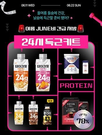 남양유업 공식몰인 남양몰에서 단백질 키트를 최대 78% 할인하는 득근키트 이벤트를 진행한다. [사진=남양유업]