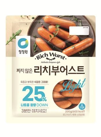 대상 청정원 '짜지 않은 리치부어스트' [사진=대상]
