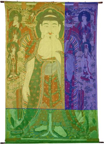 안국사 괘불탱 화면 연결 구분[문화재청 제공. 재판매 및 DB 금지]