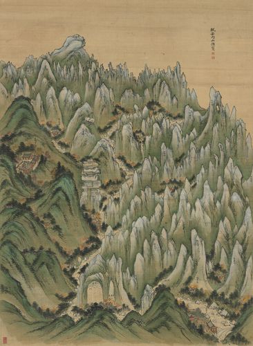 풍악내산총람도, 조선, 18세기 중엽[호암미술관 제공. 재판매 및 DB 금지]