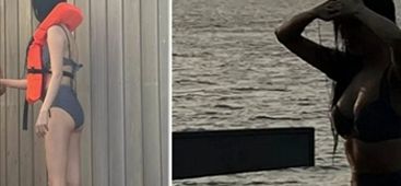 선미, 비키니 사진에 포착된<br>남성… 팬들 “둘이 갔나요?”