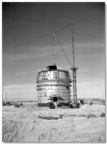 1960년대 아이다호 국립연구소에 건설 중인 실험용 원자로(출처 INL홈페이지) ⓒ News1 류정민 특파원