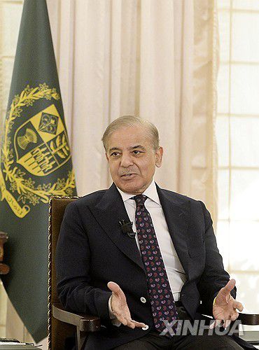 셰바즈 샤리프 파키스탄 총리[신화 연합뉴스 자료사진. 재판매 및 DB 금지]