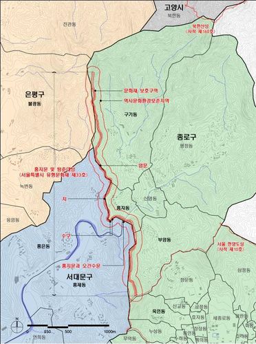 홍지문 및 탕춘대성(서울시 유형문화재)[서울시 제공. 재판매 및 DB 금지]
