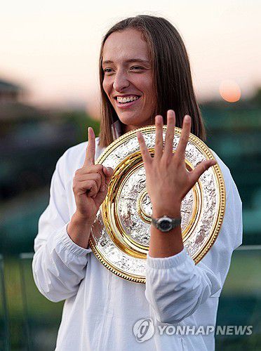 6번째 메이저 우승 시비옹테크[AP=연합뉴스]
