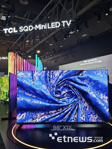 TCL이 CES 2026에서 선보인 SQD-미니LED TV (사진=배옥진)