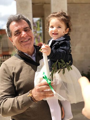 베이루트 폭발 사고로 숨진 3살 여아 알렉산드라 나이자르와 할아버지/데일리메일