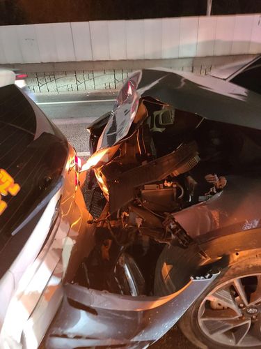 음주운전 차량 추돌 사고[독자 송영훈씨 제공. 재판매 및 DB 금지]