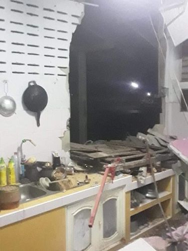 불청객 코끼리가 부엌을 뒤진 후 모습[라차다완 풍쁘라소폰 페이스북 캡처. 재판매 및 DB 금지]