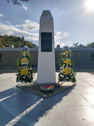 상록수부대 순직장병 추모탑4일 동티모르 오에쿠시주 에카트 강 인근에 세워진 상록수부대 순직 장병 추모 공원 내 준공탑. 2022.8.5 photo@yna.co.kr [주동티모르 한국대사관 제공. 재판매 및 DB 금지]