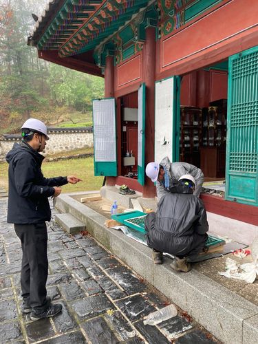 목조유산 경미한 수리 점검 상황 [문화재청 제공. 재판매 및 DB 금지]
