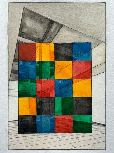 조르주 루스, '서울, 2025'조르주 루스, '서울, 2025', 종이 위에 수채 [공근혜갤러리 제공. 재판매 및 DB 금지]