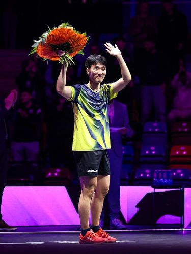 WTT 사무국 주최 은퇴식에 나선 이상수[WTT 인스타그램 캡처. 재판매 및 DB 금지]