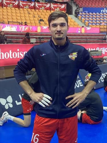 한국전력의 새 아시아쿼터 무사웰 칸[한국전력 배구단 제공. 재판매.DB 금지]