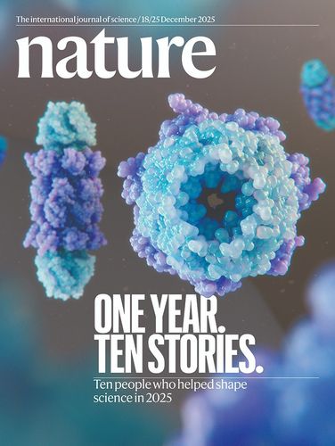 과학저널 네이처(Nature) 표지2025년 과학계 화제의 10인 '네이처 10' [Nature. 제공. 재판매 및 DB 금지]