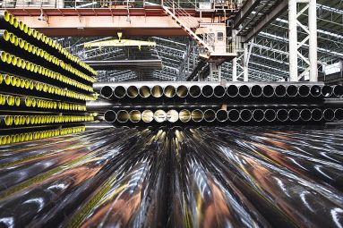 미국 국제무역위원회가 한국과 러시아 산 유정용 강관 제품에 대해 상계관세 예비판정 결과 긍정 결론을 내렸다. 유정용 강관에 대해 상계관세가 부과될 경우 사상 처음이다. 세아제강의 유정용강관 제품. [세아제강 제공]