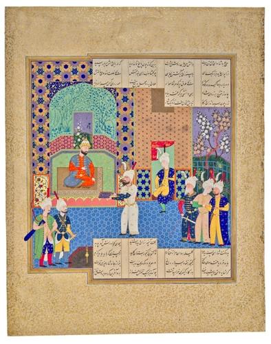 '샤나메(왕들의 책)' 필사본 삽화사파비 제국, 1525∼1540년경, 이란 타브리즈 [카타르 이슬람예술박물관 제공. 재판매 및 DB 금지]