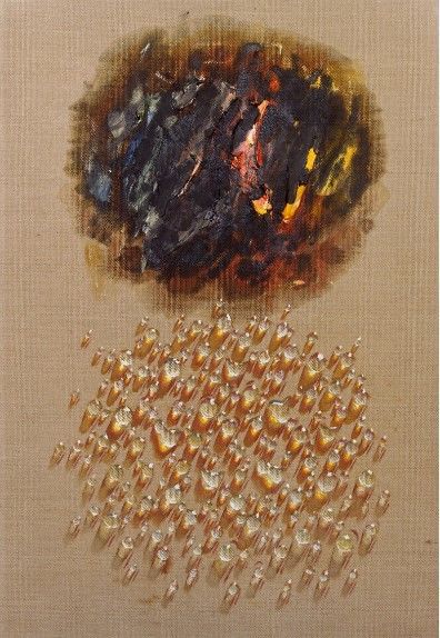 김창열 〈물방울〉, 1986, 캔버스에 아크릴릭 물감, 유화 물감, 73×50cm, 개인 소장 *재판매 및 DB 금지