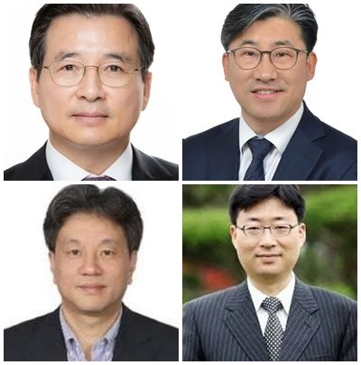 (사진 상단 왼쪽부터 시계방향으로)김용범 정책실장, 류덕현 재정기획보좌관, 하준경 경제성장수석, 문진영 사회수석/사진제공=대통령실