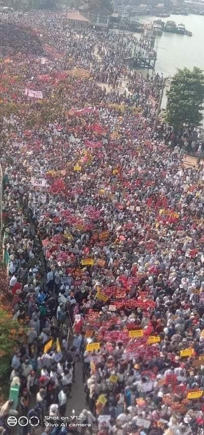 "사람들이 강을 이뤘다"[트위터 캡처. 재판매 및 DB 금지]