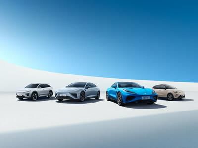 Neta Auto's products NETA X, NETA S, NETA GT, and NETA AYA