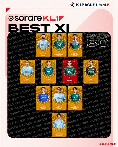 하나은행 K리그1 30라운드 베스트 11[한국프로축구연맹 제공. 재판매 및 DB 금지]