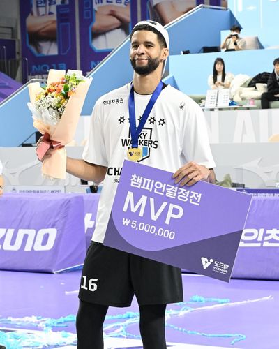 프로배구 남자부 챔피언결정전 MVP 레오[한국배구연맹 제공. 재판매 및 DB 금지]