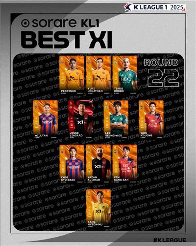 K리그1 22라운드 베스트11.[한국프로축구연맹 제공. 재판매 및 DB 금지]
