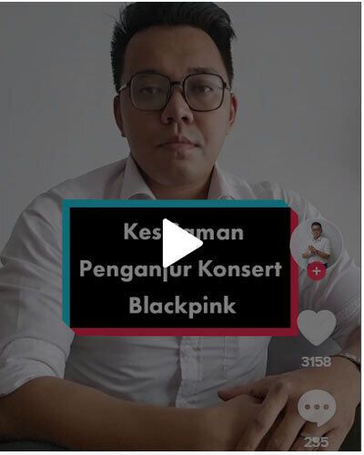 말레이시아 변호사 나스 라흐만이 사회관계망서비스(SNS) 틱톡 계정에 블랙핑크 말레이시아 공연 주최 측의 잘못을 지적하고 있다. 틱톡 캡처